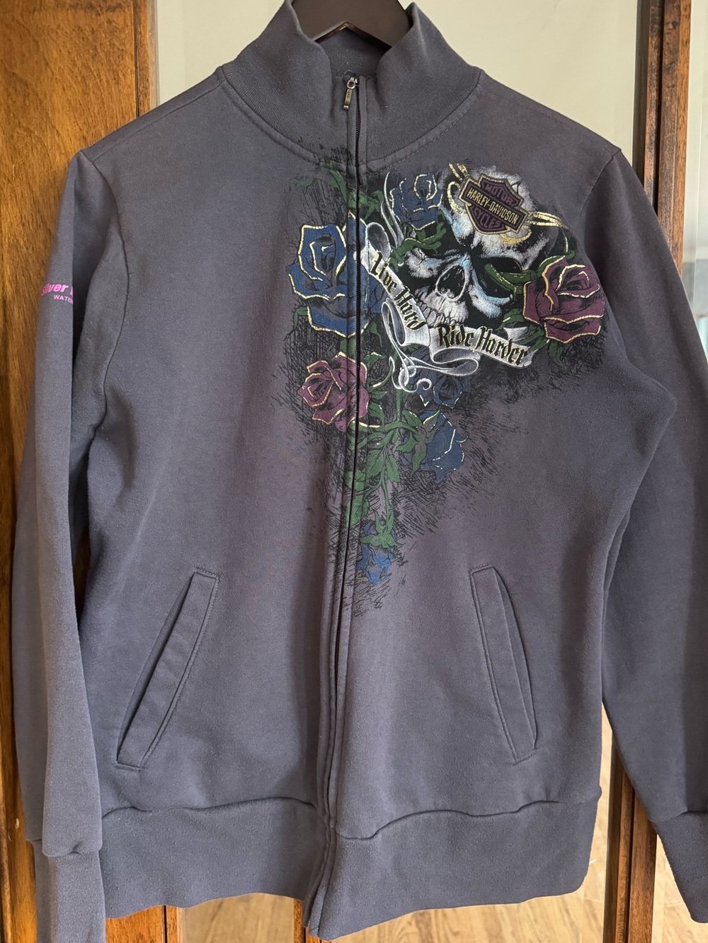 Harley-Davidson Sweatshirt with Skull & Roses | Women | XL
